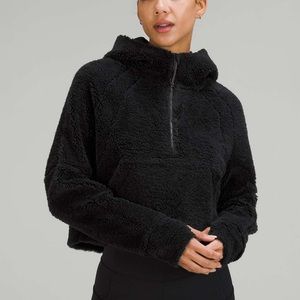 Lululemon Scuba Oversized Half-Zip Fleece Hoodie - Black